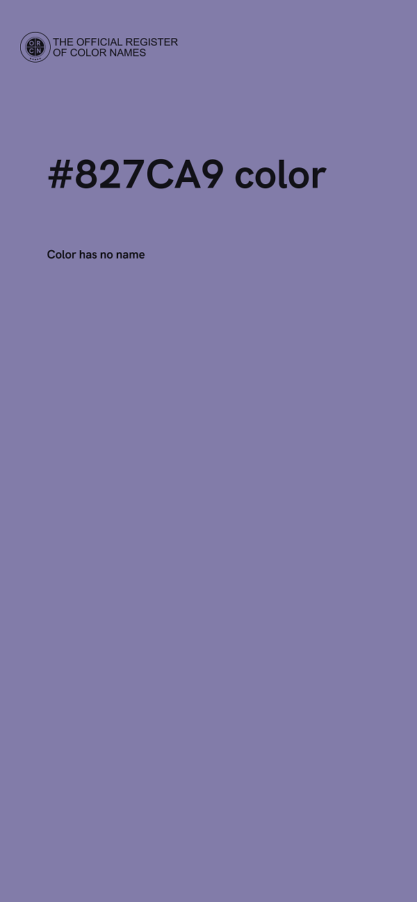 #827CA9 color image