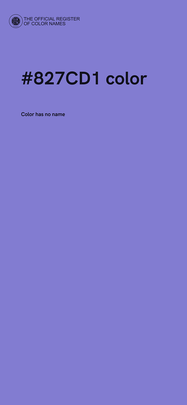 #827CD1 color image