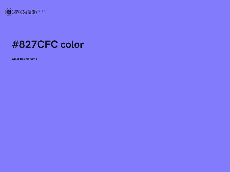 #827CFC color image