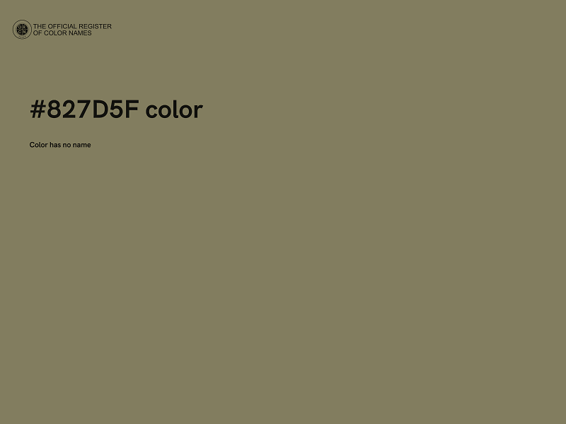 #827D5F color image