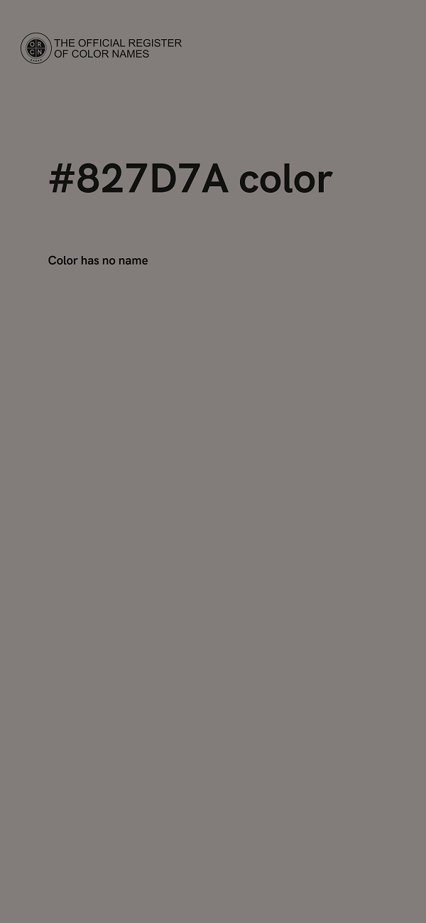 #827D7A color image