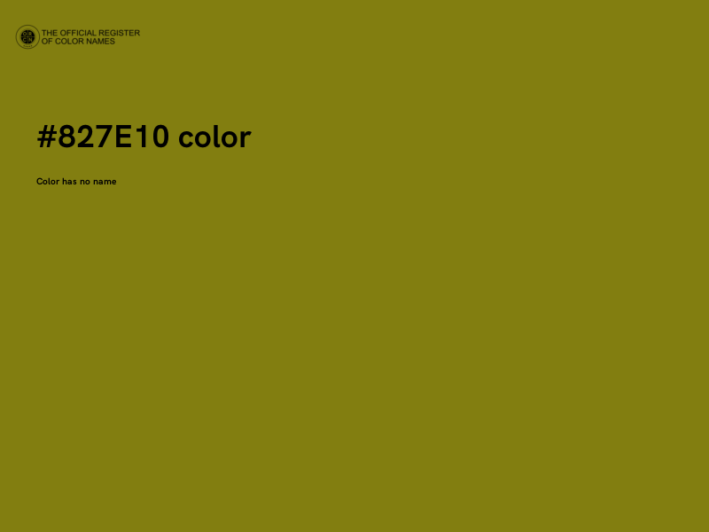 #827E10 color image