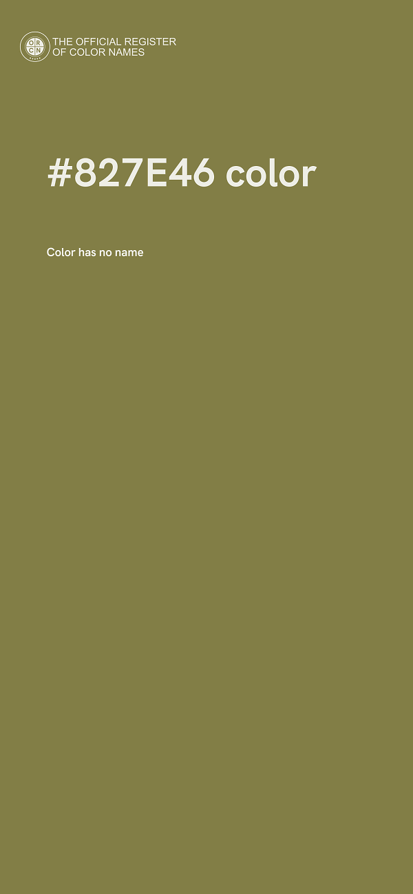 #827E46 color image