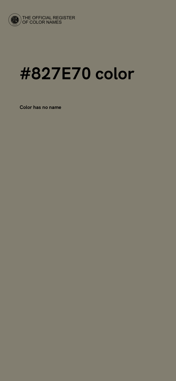 #827E70 color image