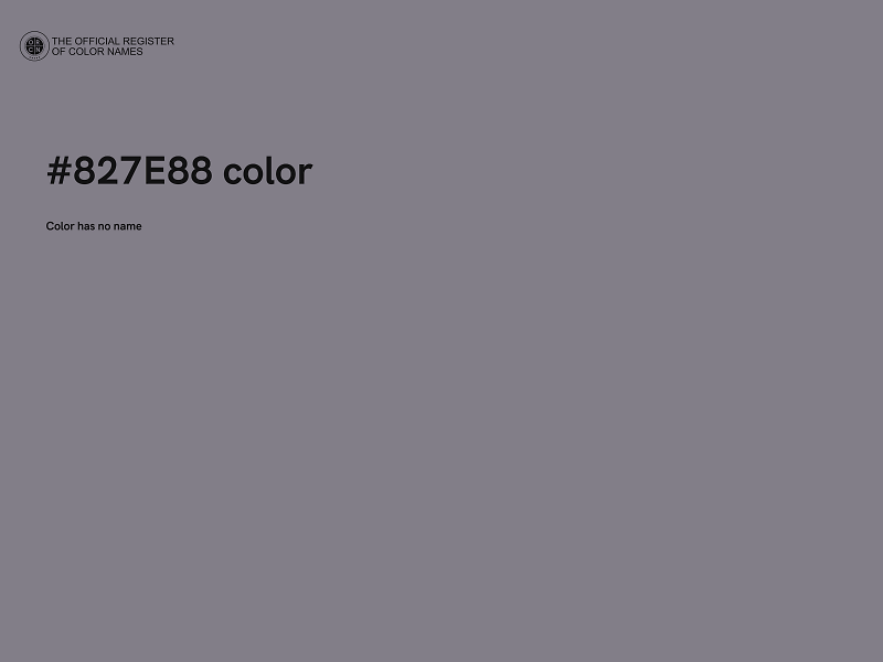 #827E88 color image