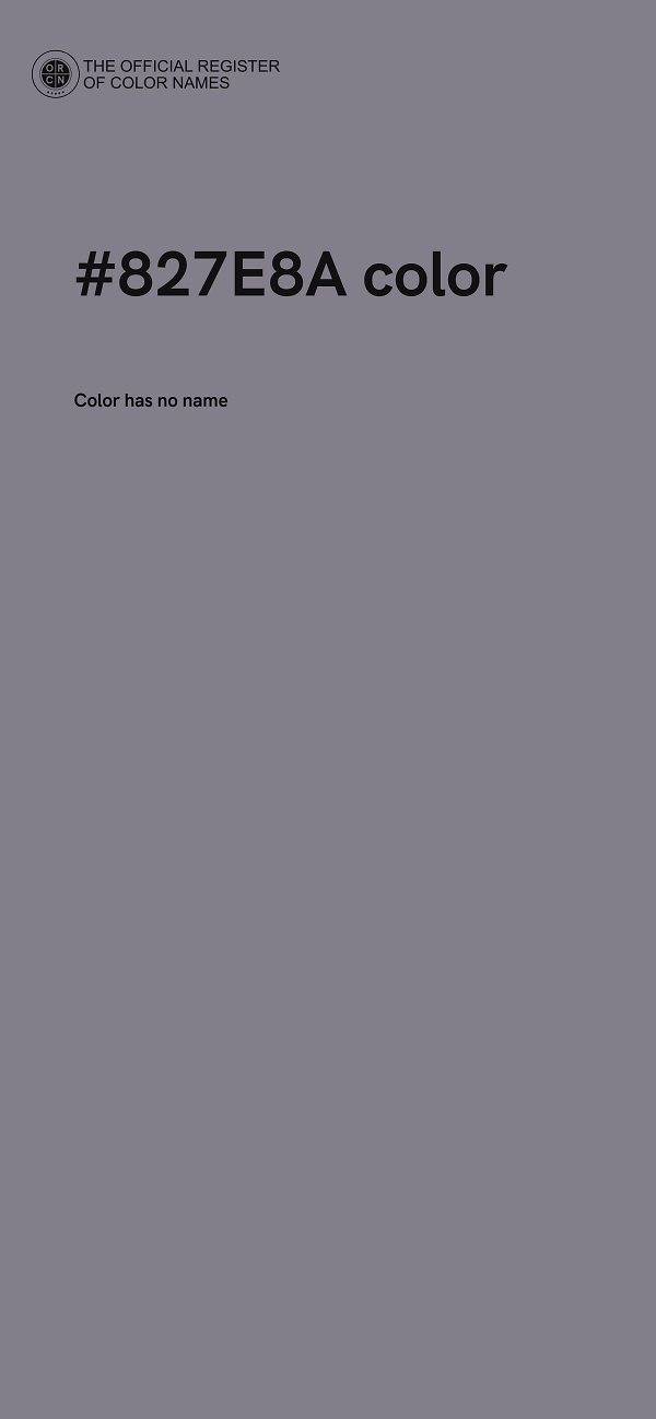 #827E8A color image