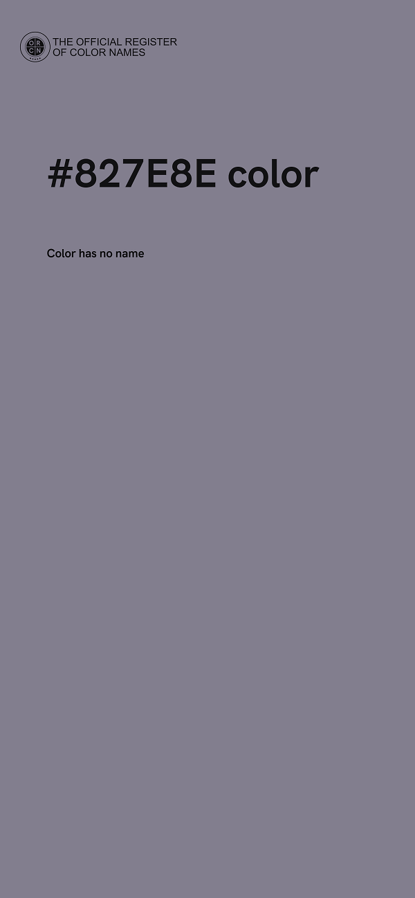 #827E8E color image