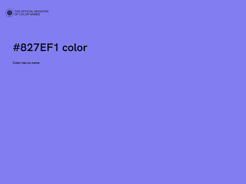 #827EF1 color image