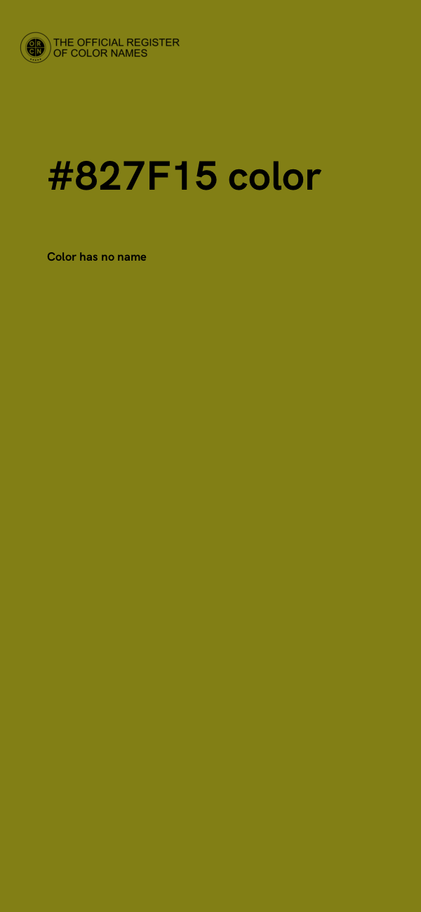 #827F15 color image