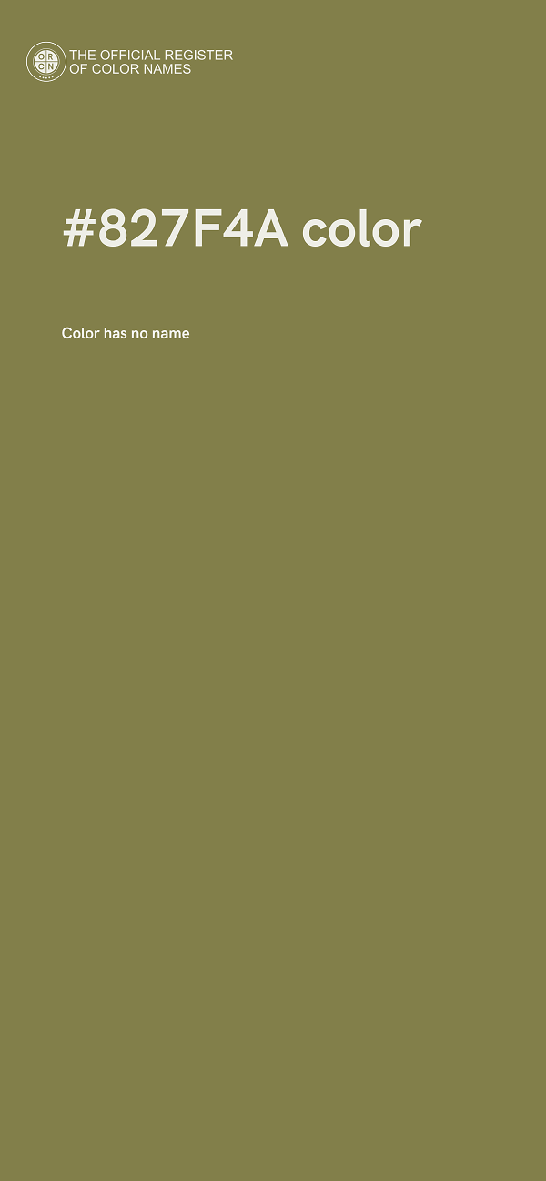 #827F4A color image