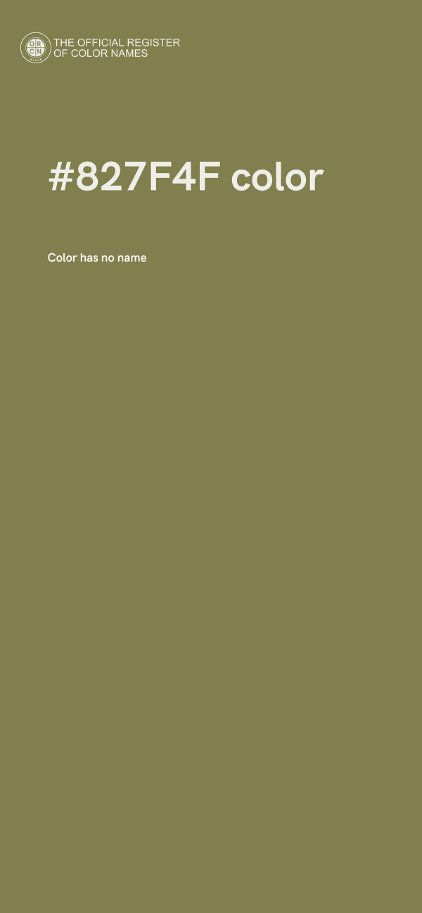 #827F4F color image