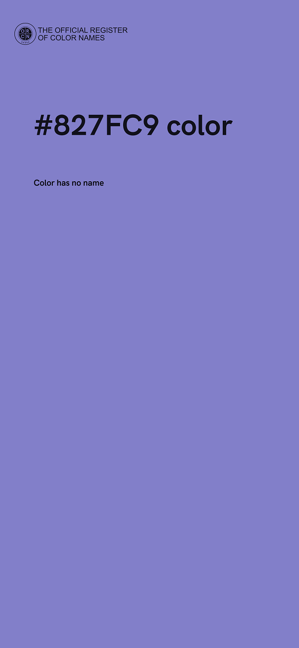 #827FC9 color image