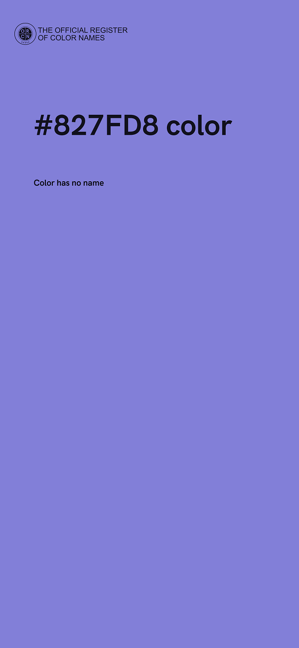 #827FD8 color image