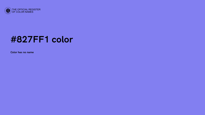 #827FF1 color image