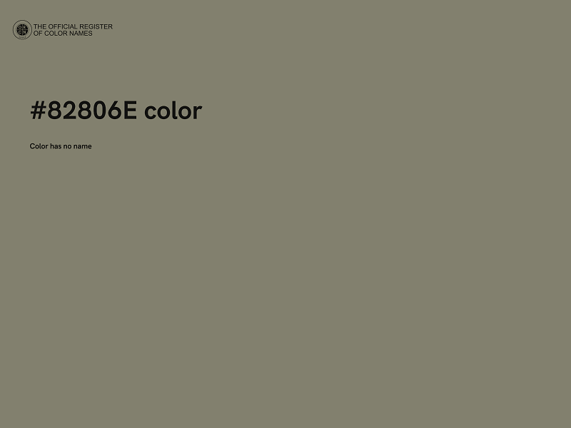 #82806E color image