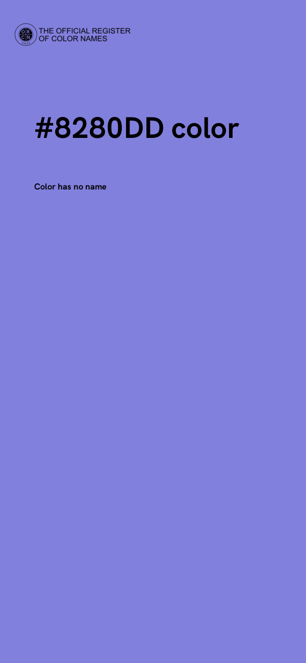 #8280DD color image