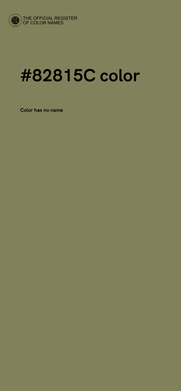 #82815C color image