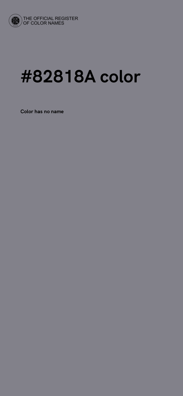 #82818A color image