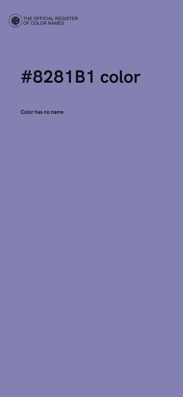 #8281B1 color image