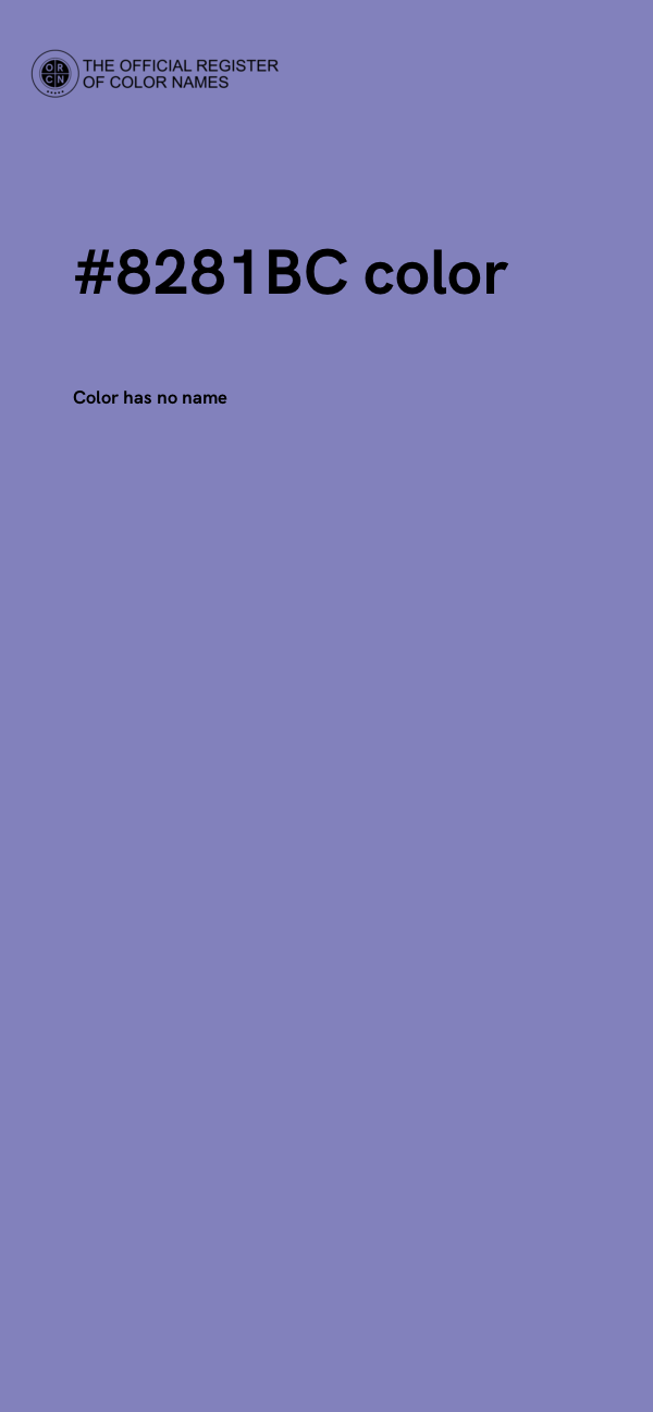 #8281BC color image