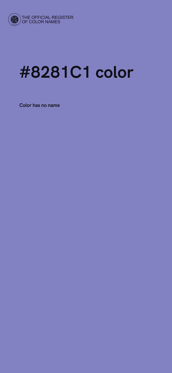 #8281C1 color image