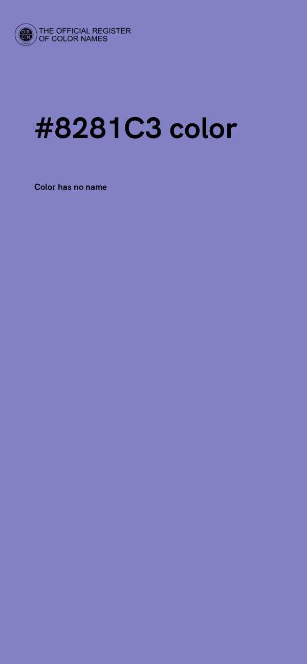 #8281C3 color image