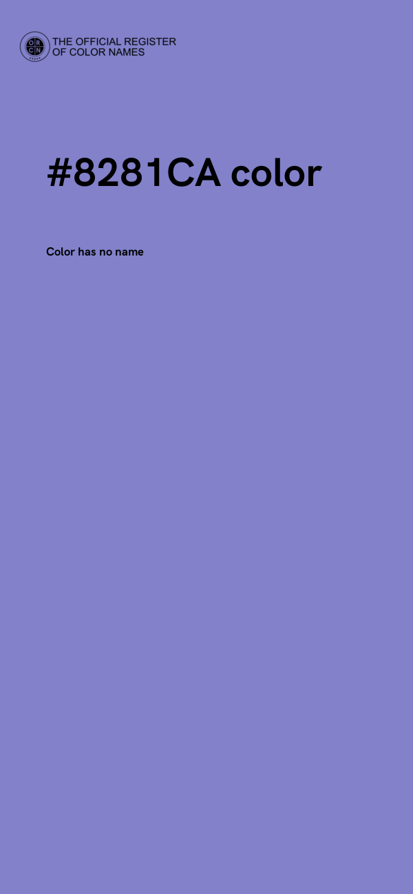 #8281CA color image