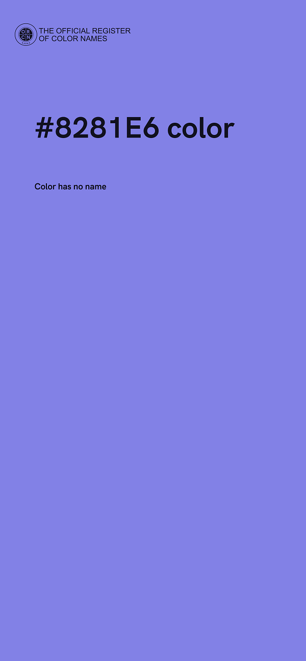 #8281E6 color image