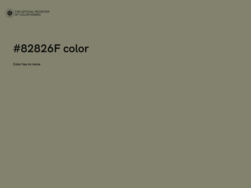 #82826F color image