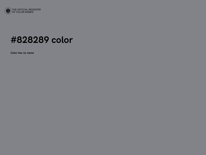 #828289 color image