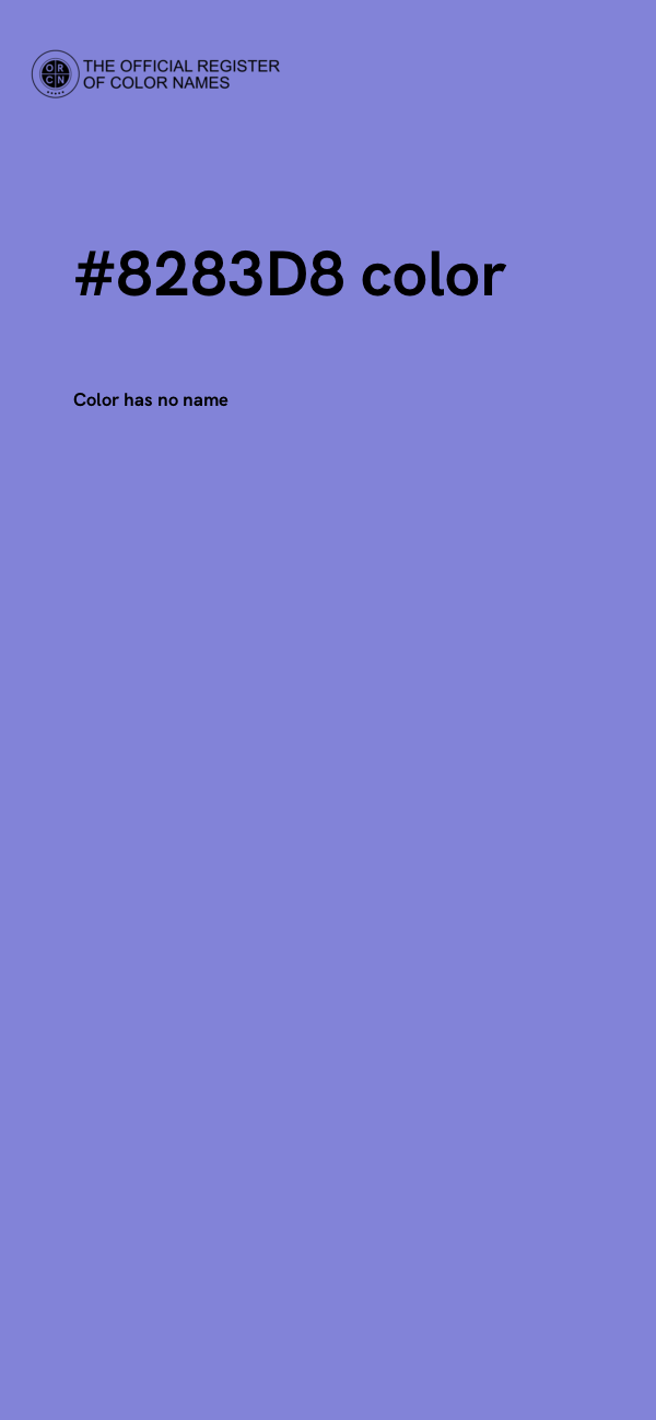 #8283D8 color image