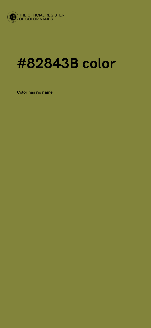 #82843B color image