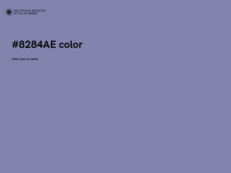 #8284AE color image