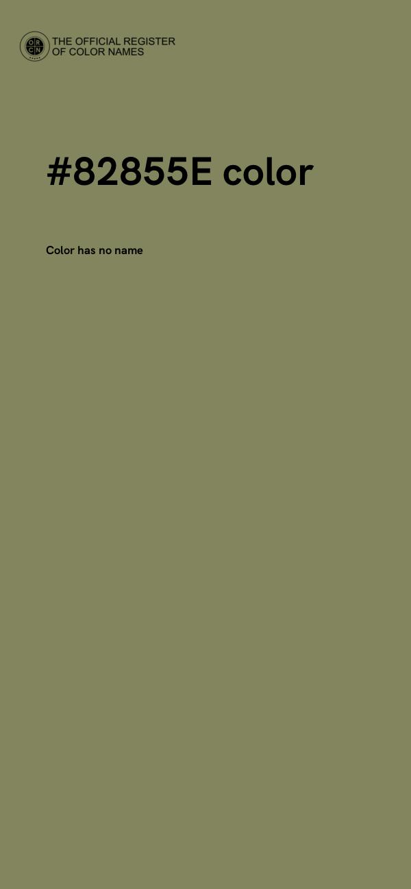 #82855E color image