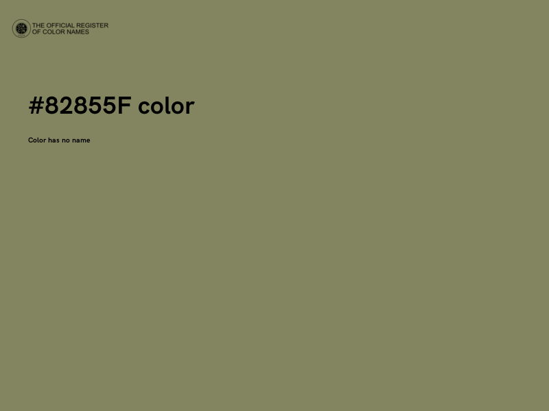 #82855F color image