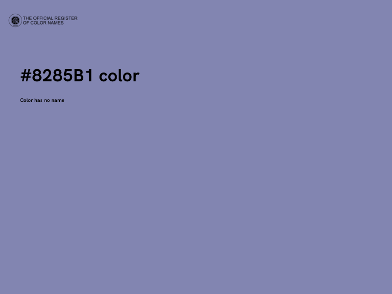 #8285B1 color image