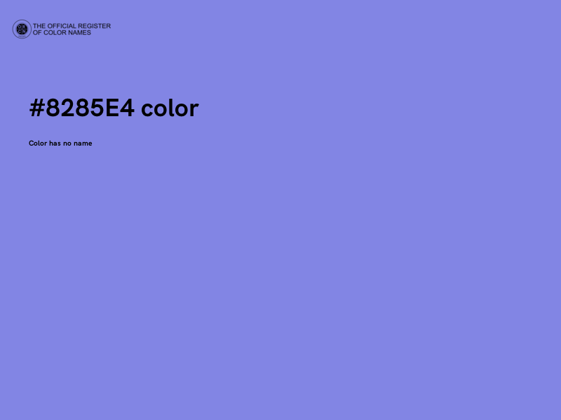 #8285E4 color image