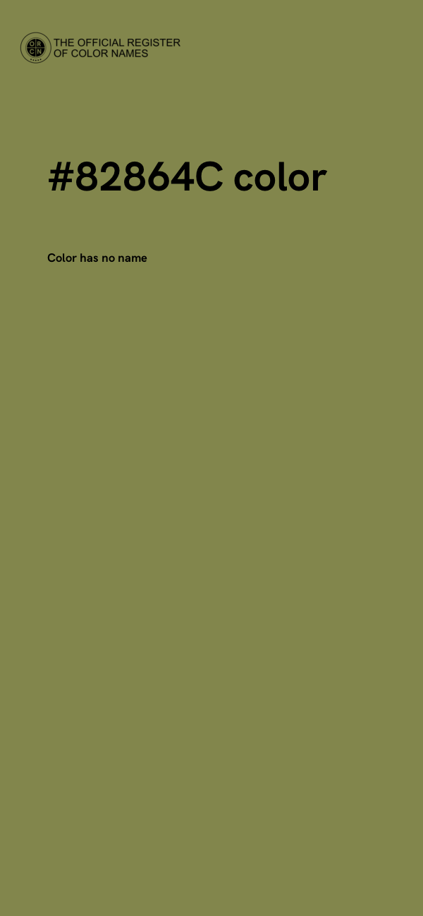 #82864C color image