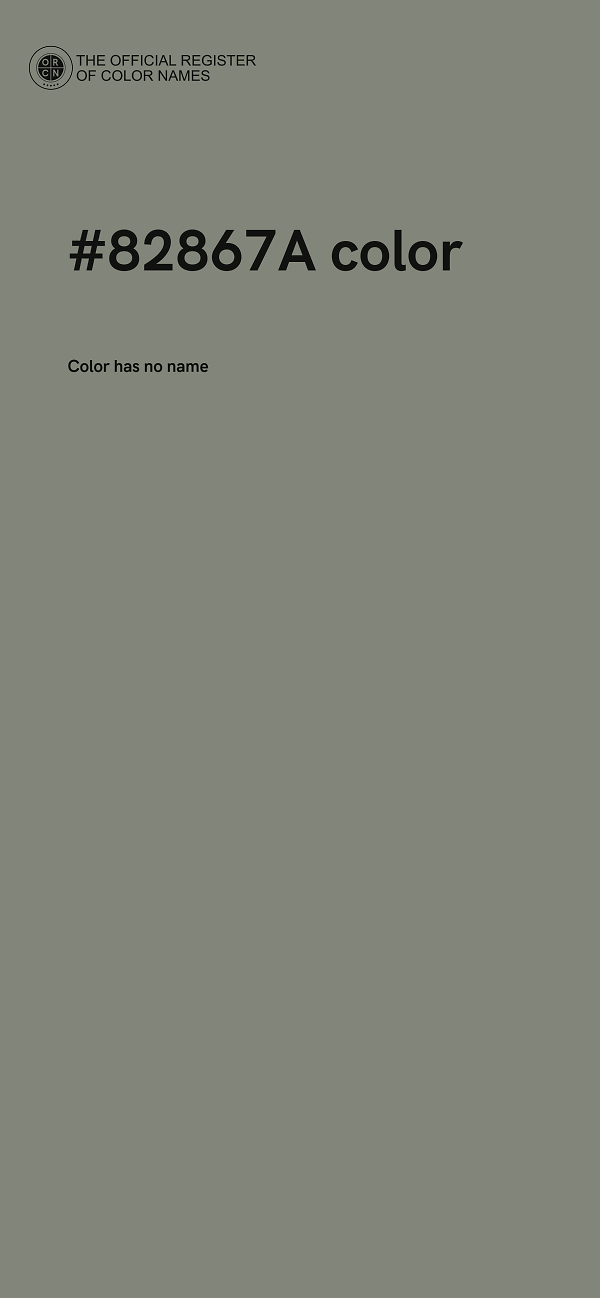 #82867A color image