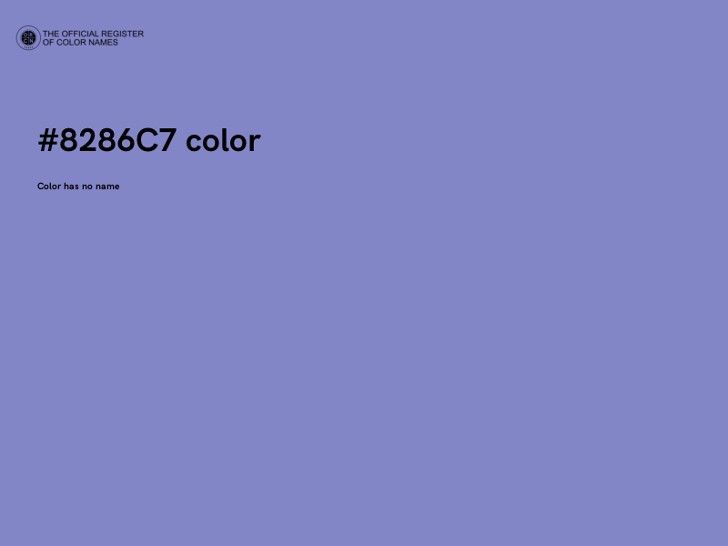 #8286C7 color image