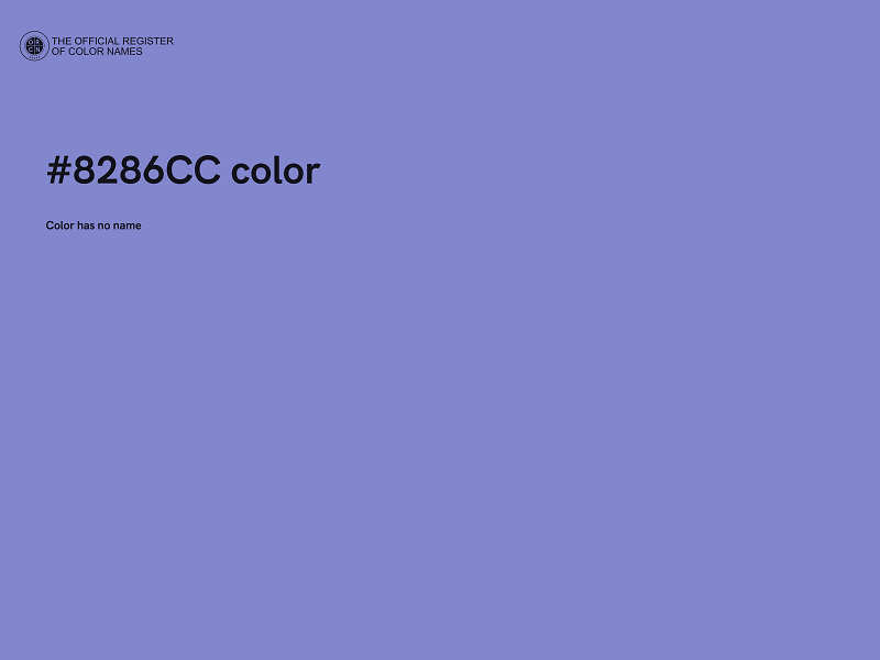 #8286CC color image