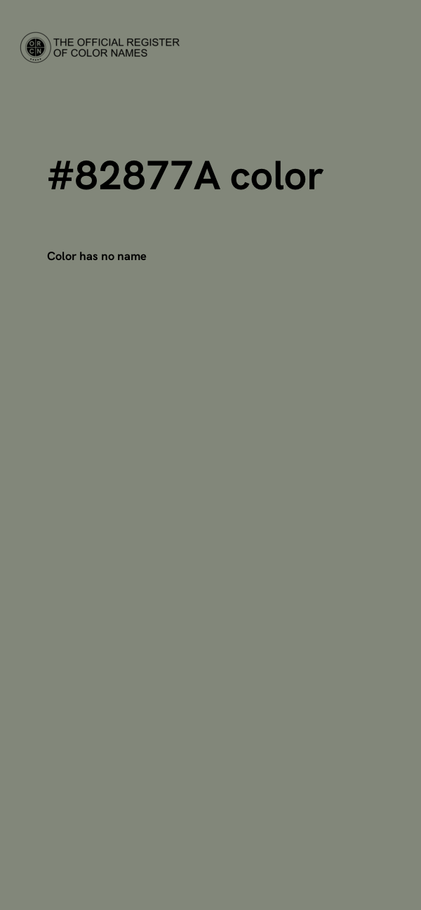 #82877A color image