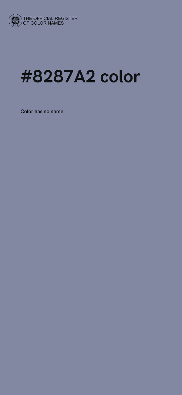 #8287A2 color image