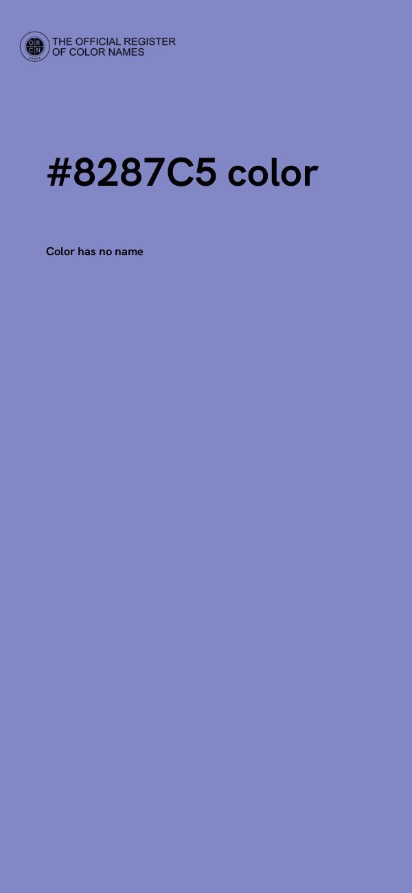 #8287C5 color image