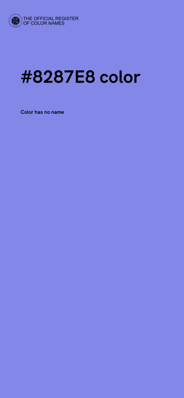 #8287E8 color image