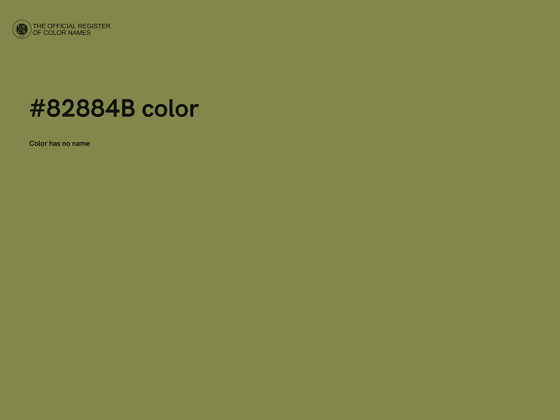 #82884B color image