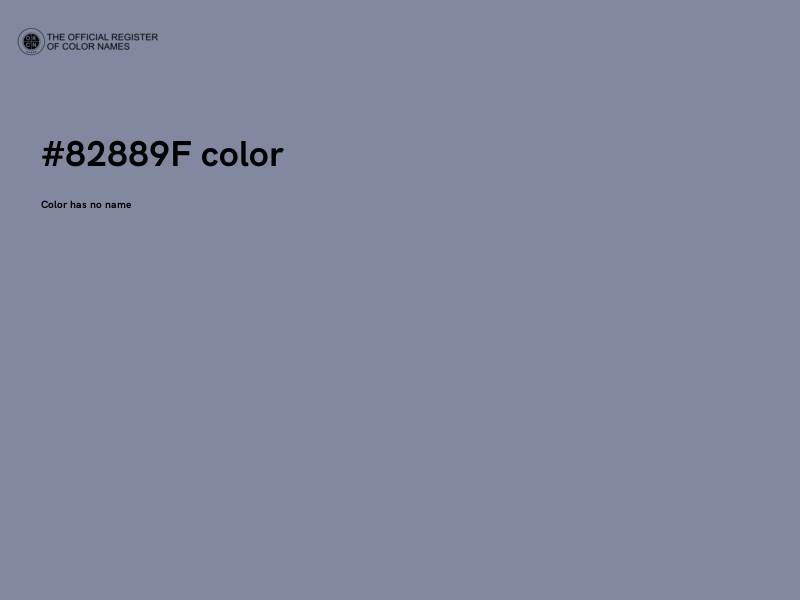 #82889F color image