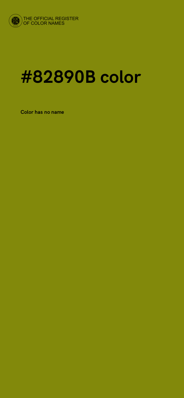 #82890B color image