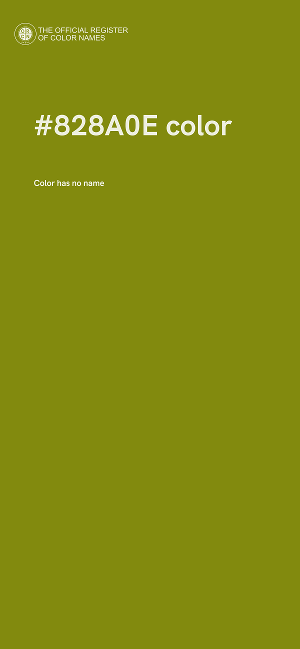 #828A0E color image