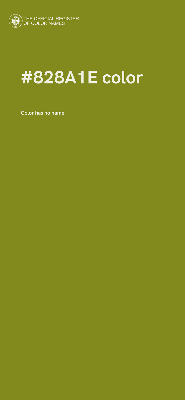 #828A1E color image